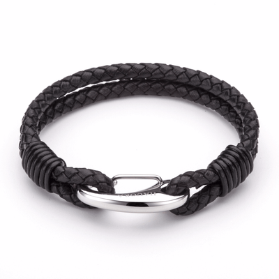 Koru Leather Bracelet With Fish Hook