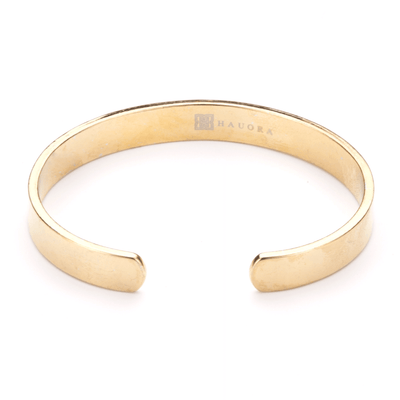 Caesar Magnet Cuff With Brushed Silver In Gold